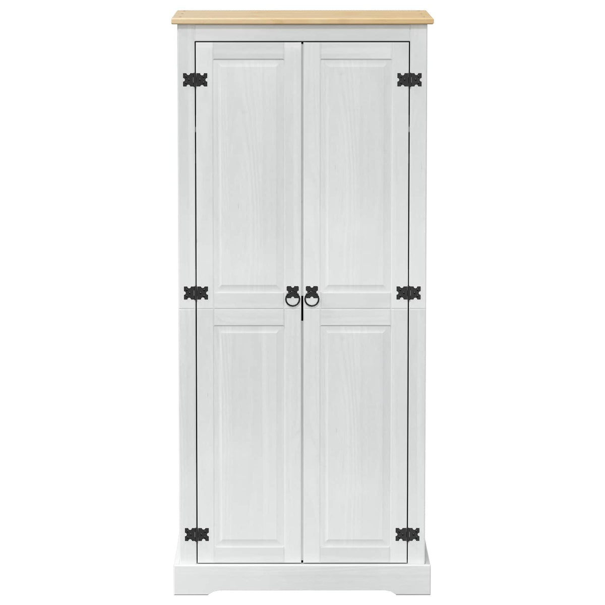 Garderober Hvid 76 x 50 x 170 cm Massiv fyrretræ