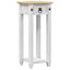 Planteholder Hvid 30 x 30 x 73 cm Massivt fyrretræ