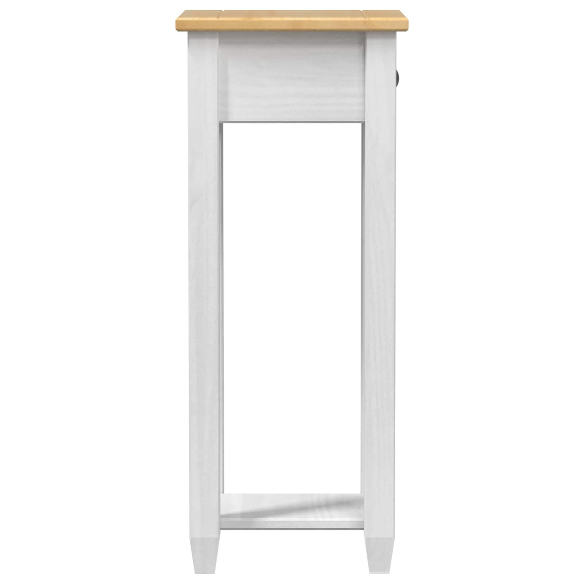 Planteholder Hvid 30 x 30 x 73 cm Massivt fyrretræ