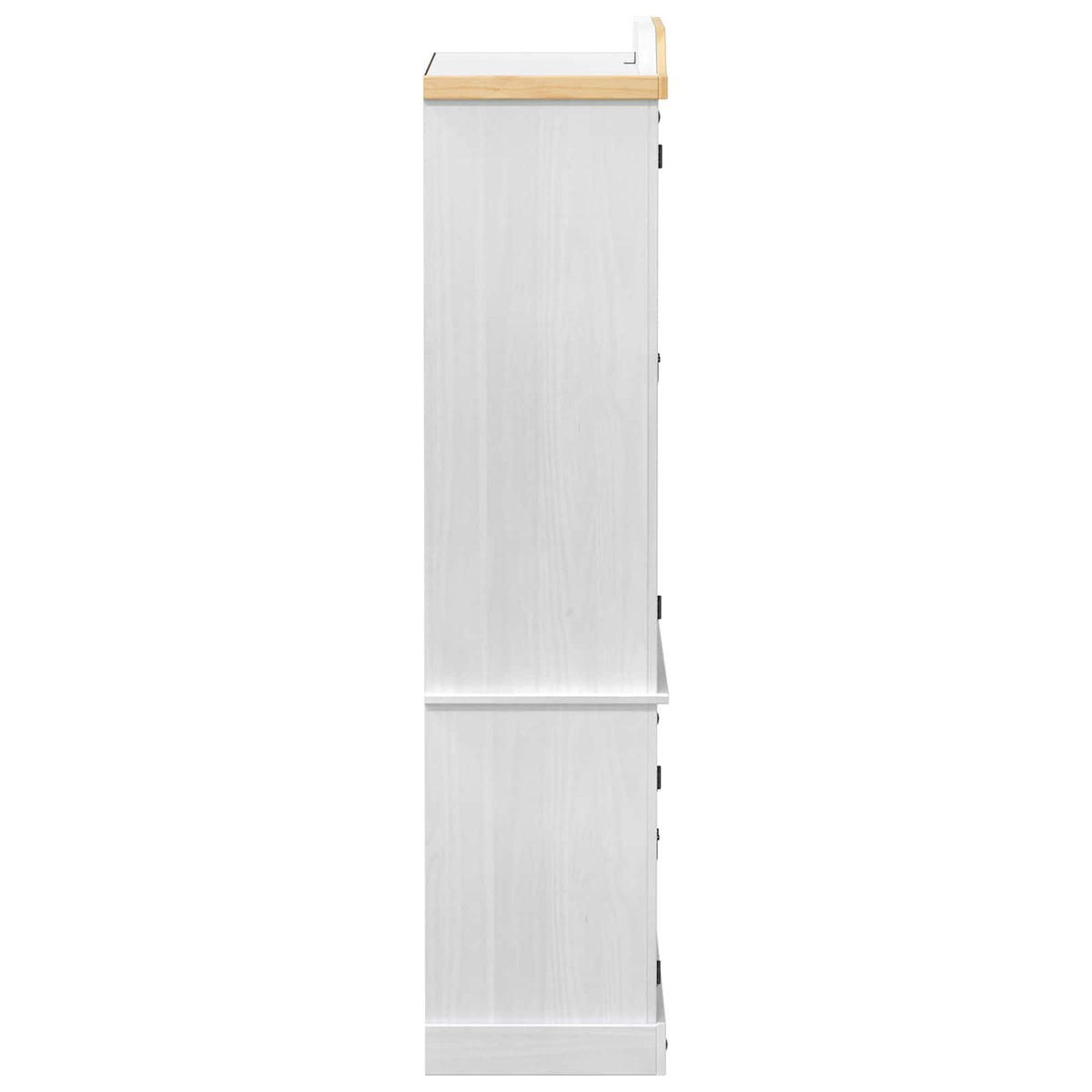 Display Skab Hvid 103.5 x 42 x 180 cm Massiv fyrretræ