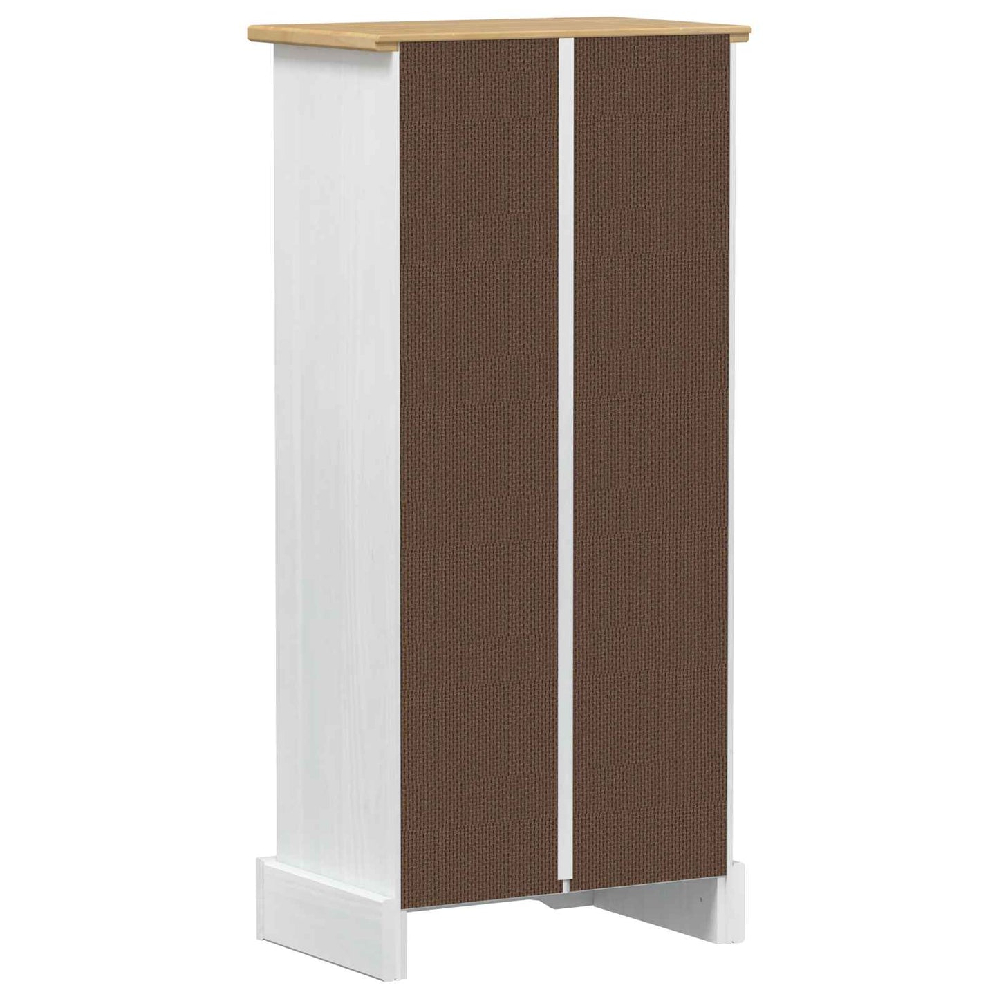 Bogreol 46 x 29 x 100 cm Massiv fyrretræ Hvid