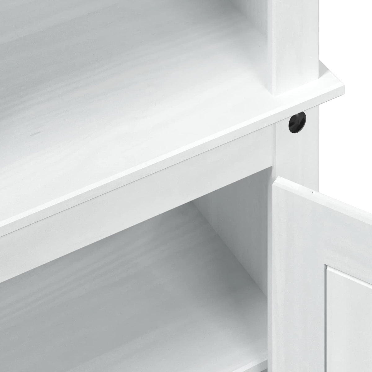 Highboard Hvid 74 x 38 x 170 cm Massiv fyrretræ