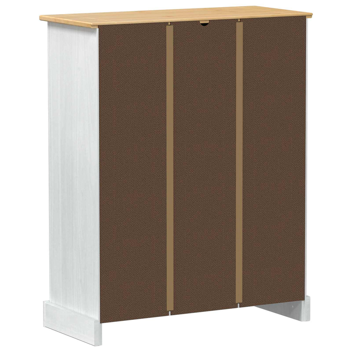 Sko skab med hylde Hvid 86 x 38,5 x 108 cm Massiv fyrretræ