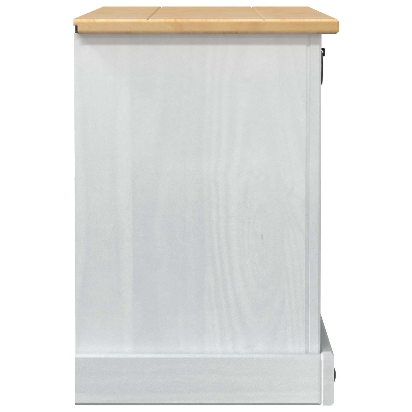 Sko skab med hylde Corona Hvid 99 x 32 x 49 cm Massiv fyrretræ