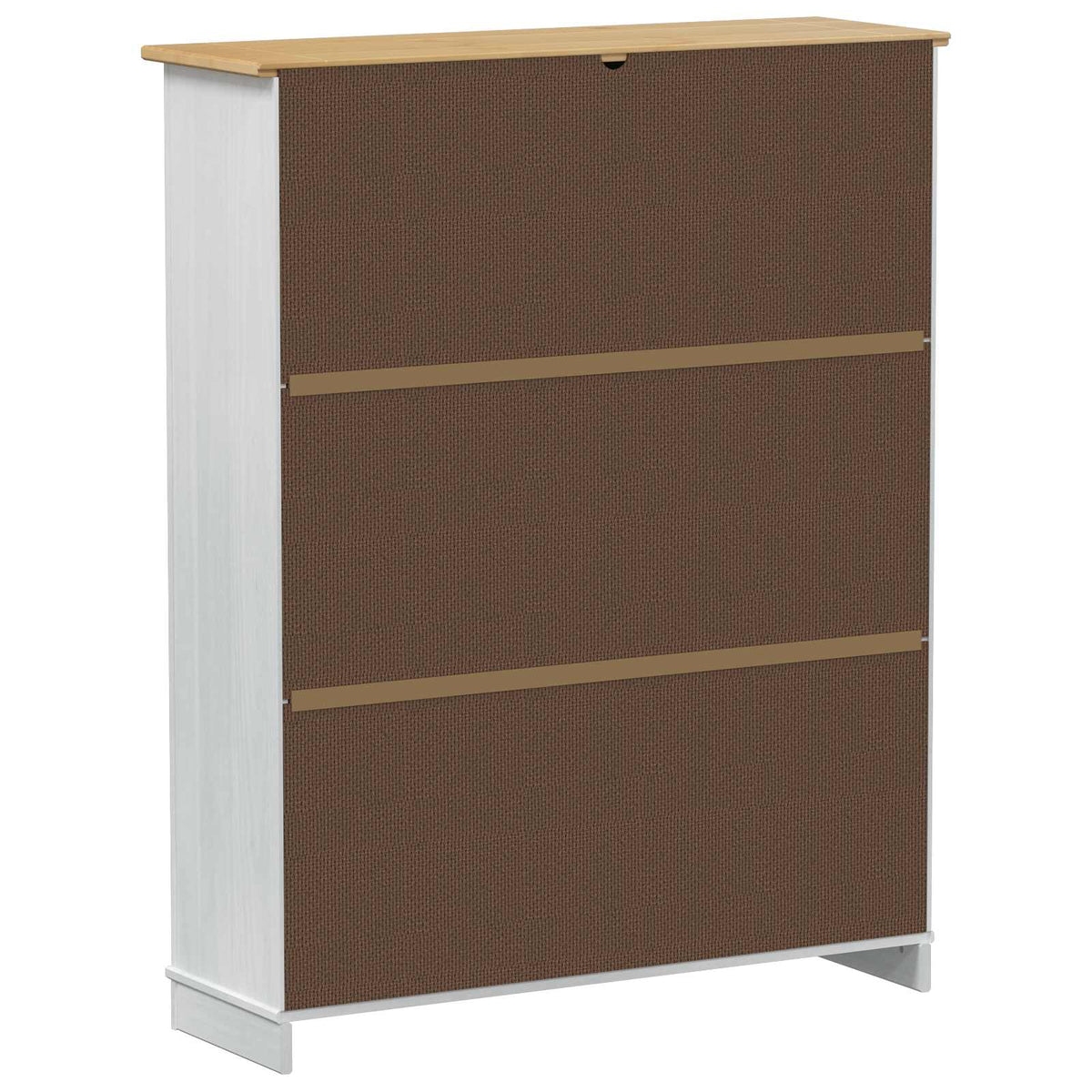 Sko skab med hylde Corona Hvid 99 x 32 x 122 cm Massiv fyrretræ