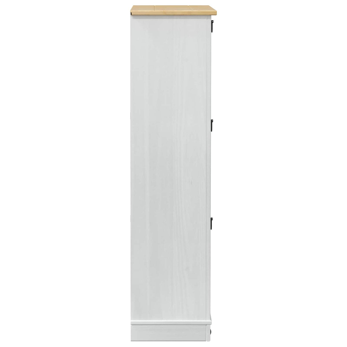 Sko skab med hylde Corona Hvid 99 x 32 x 122 cm Massiv fyrretræ