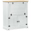 Vinskab Hvid 97 x 45 x 114 cm Massiv fyrretræ