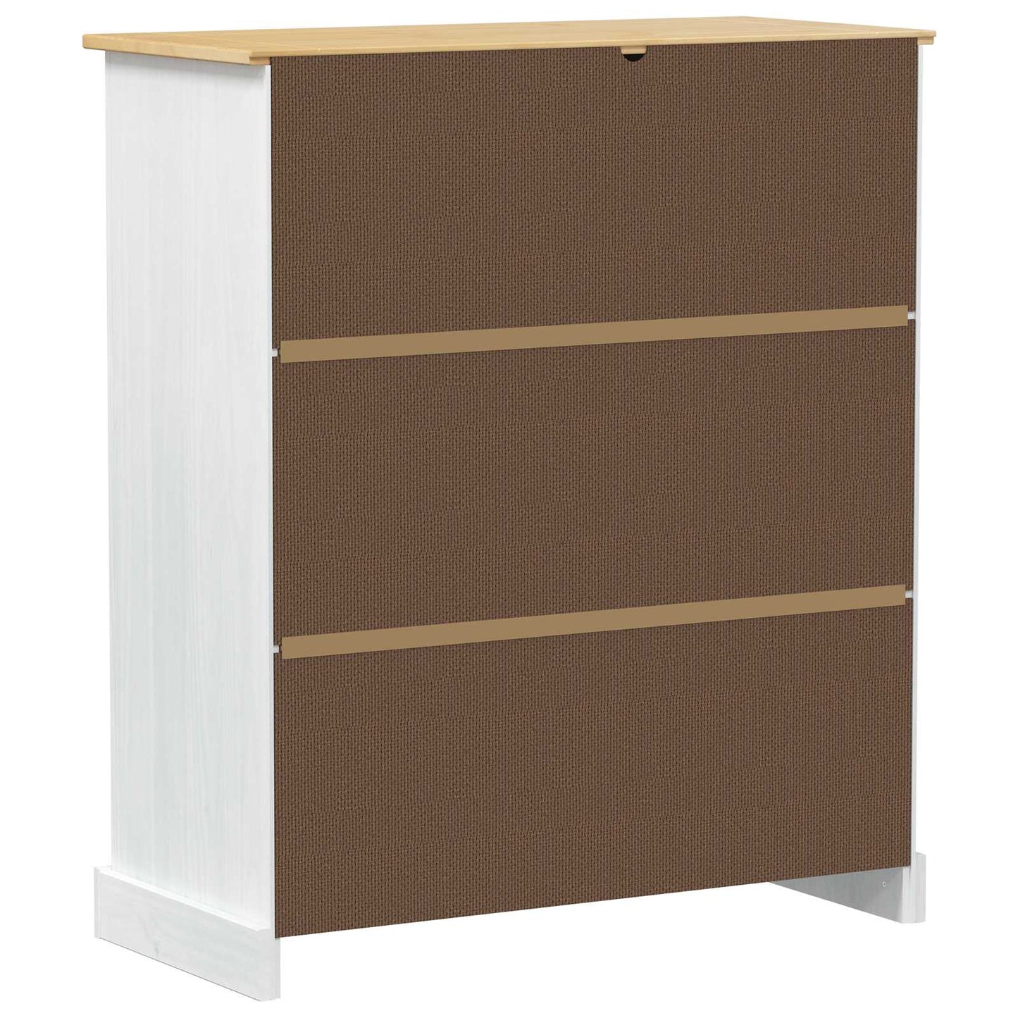 Vinskab Hvid 97 x 45 x 114 cm Massiv fyrretræ