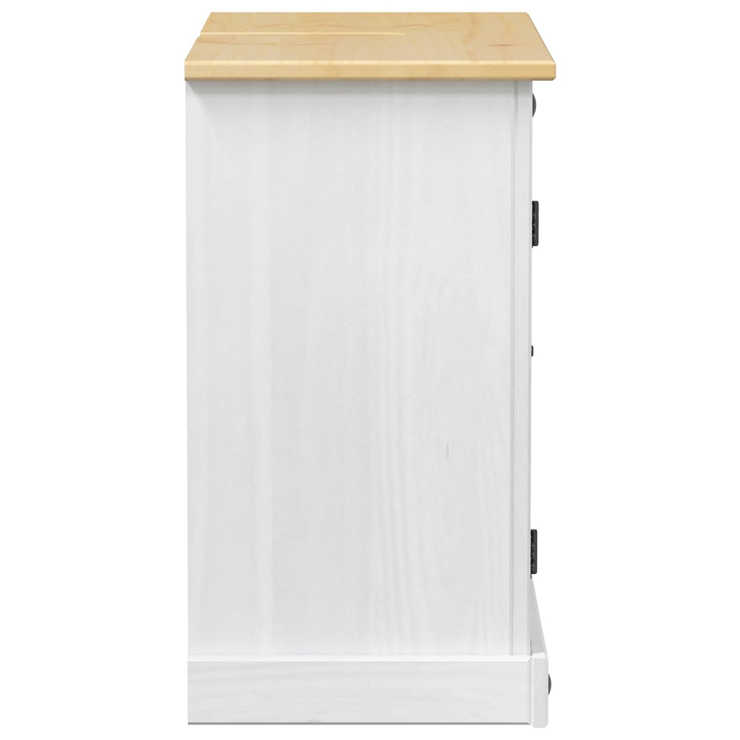 Vaskeskab Hvid 73 x 33 x 60 cm Massiv fyrretræ