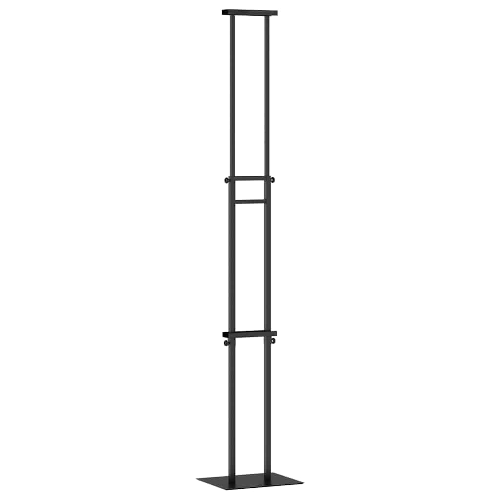 Messeskærme Sort 30 x 23,5 x 210 cm Stål