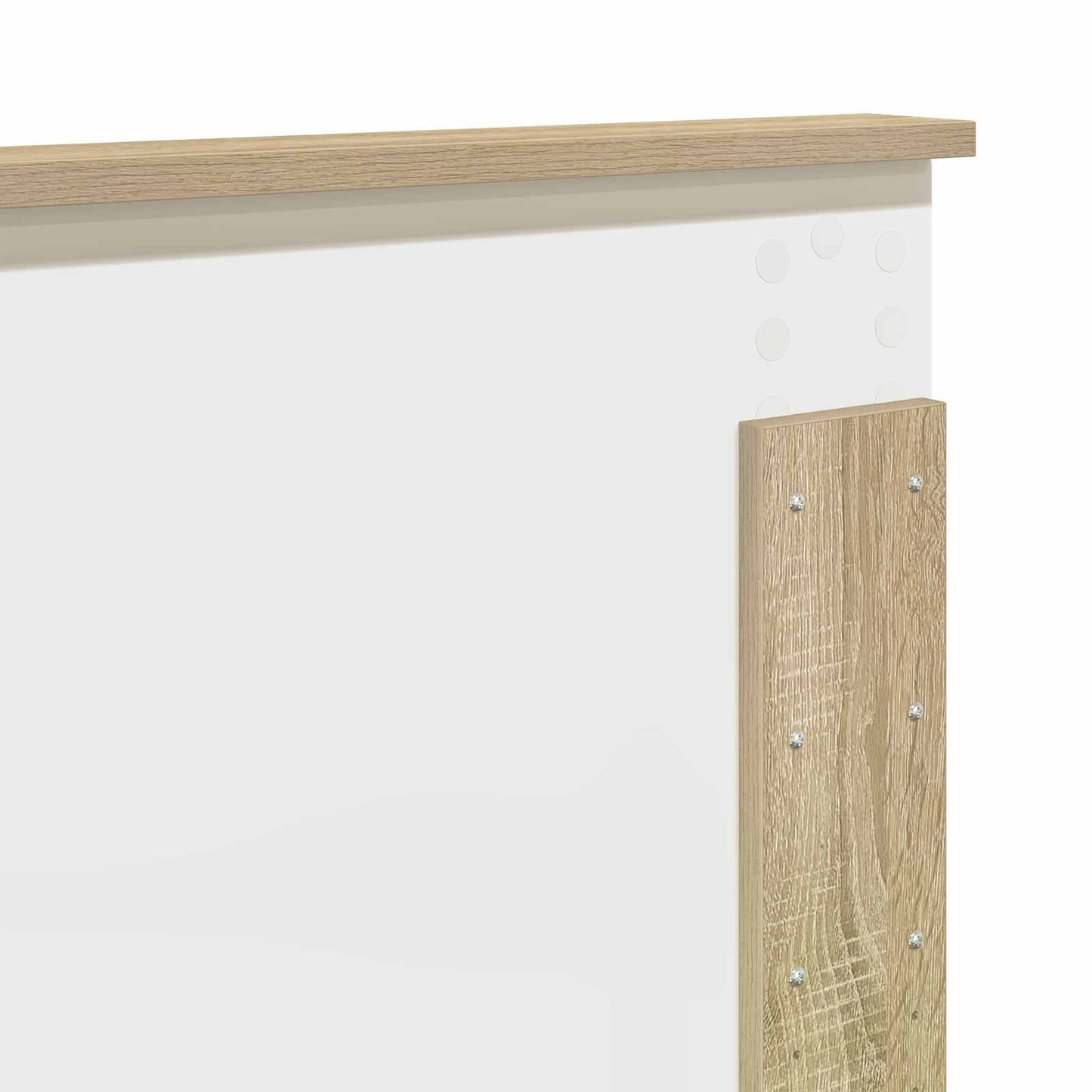 Sengestel med hovedgærde Sonoma-eg 140 x 200 cm Konstrueret træ