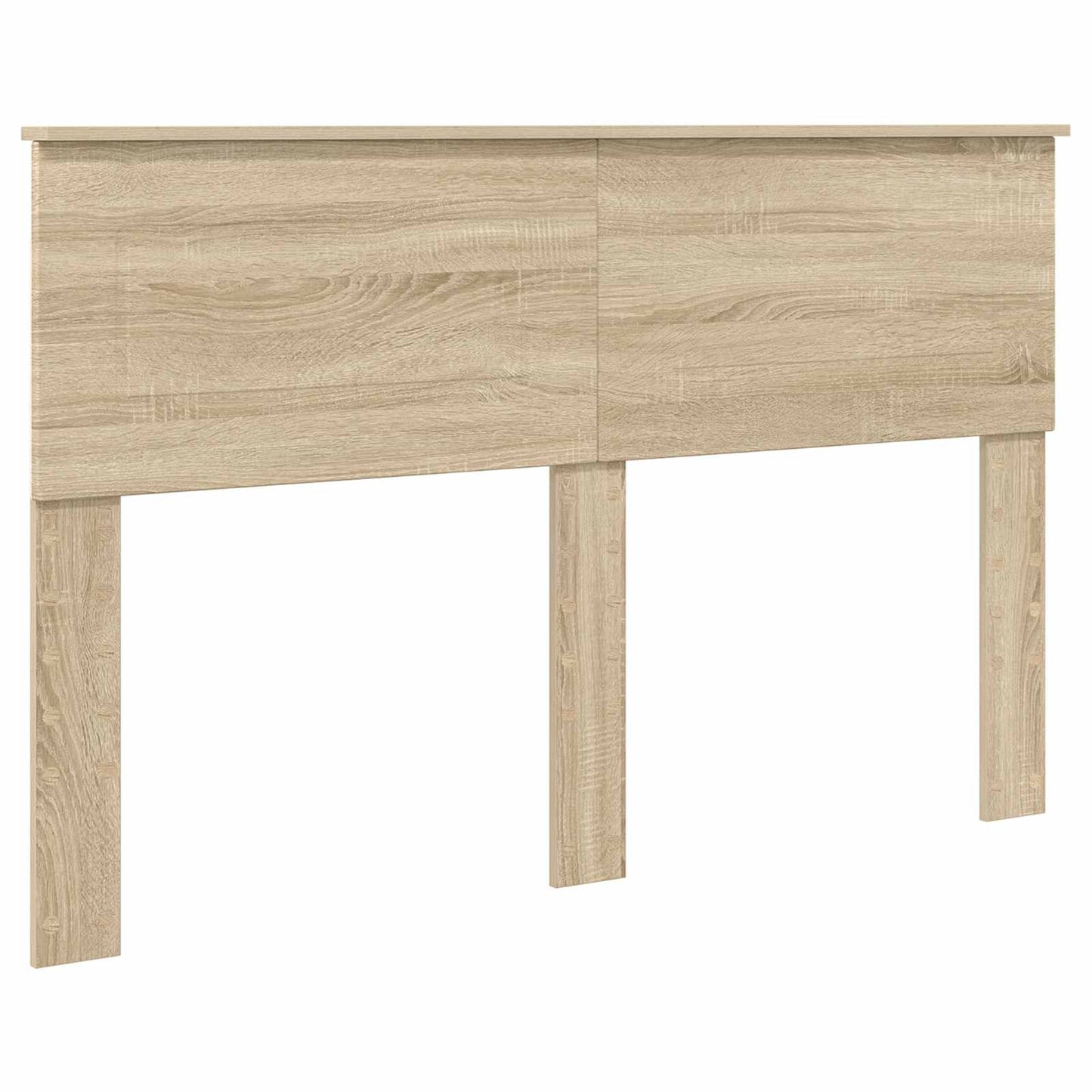 Sengestel med hovedgærde Sonoma-eg 140 x 200 cm Konstrueret træ
