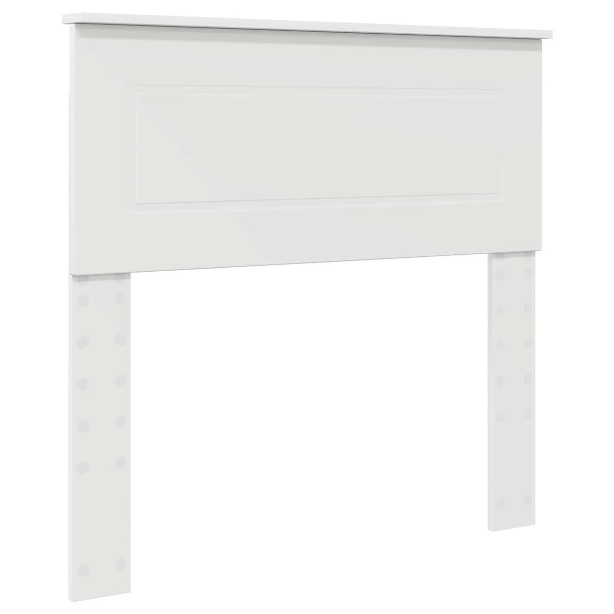 Sengestel med hovedgærde Hvid 75 x 190 cm Konstrueret træ