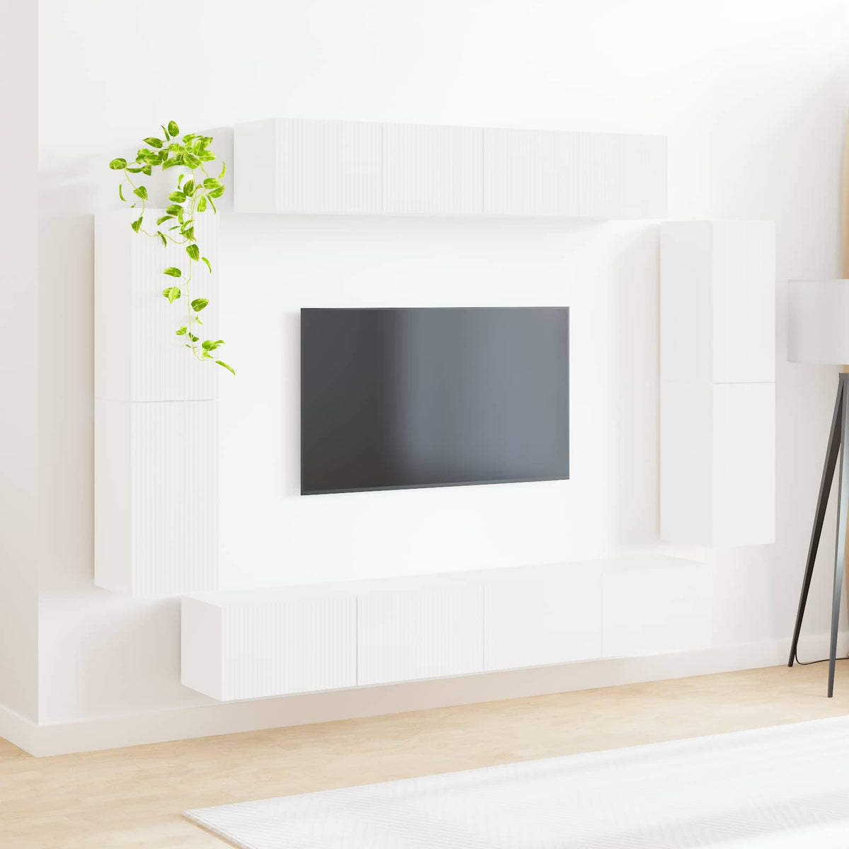 TV-skab 8 stk. Høj gloss hvid