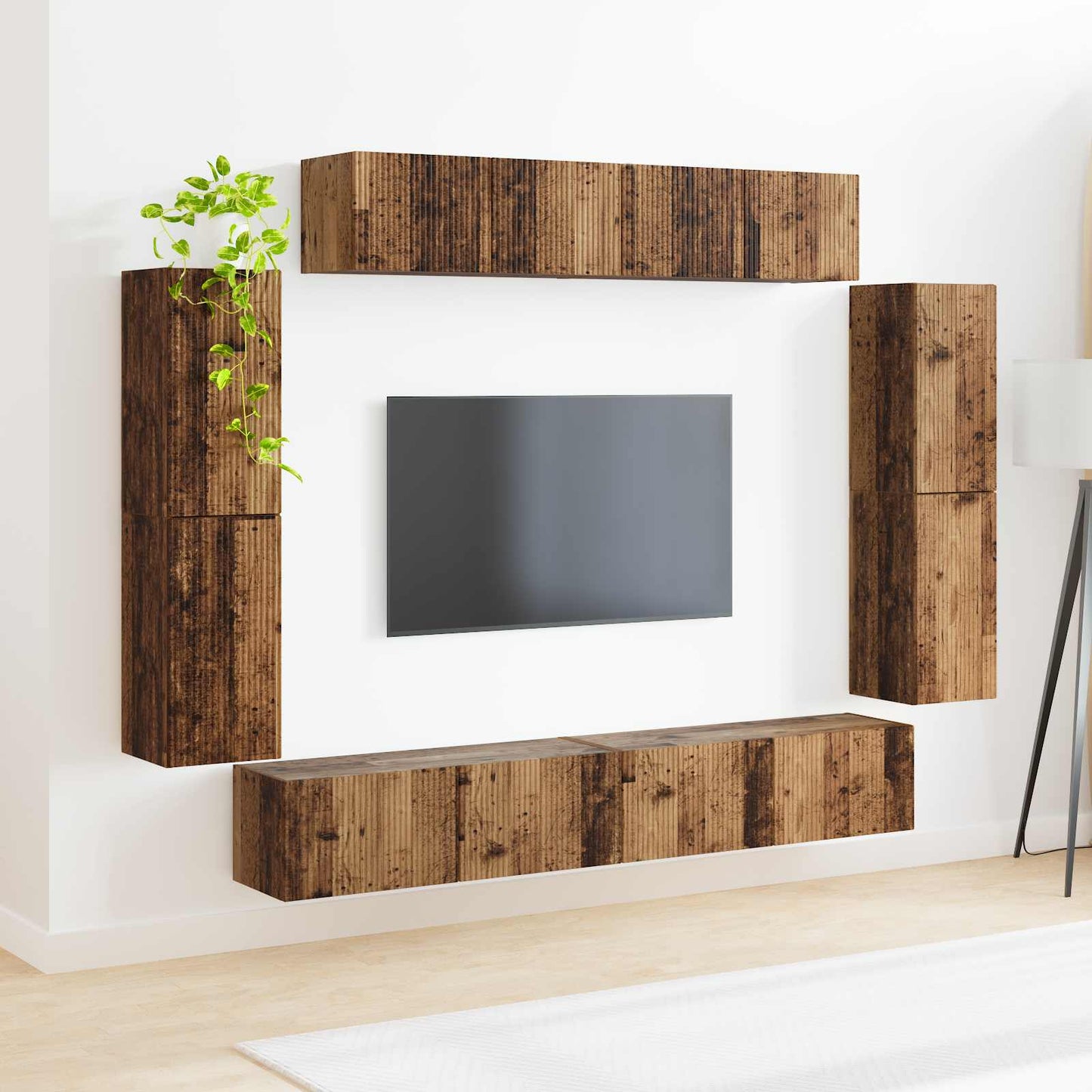 TV-skab 8 stk. Gammelt træ