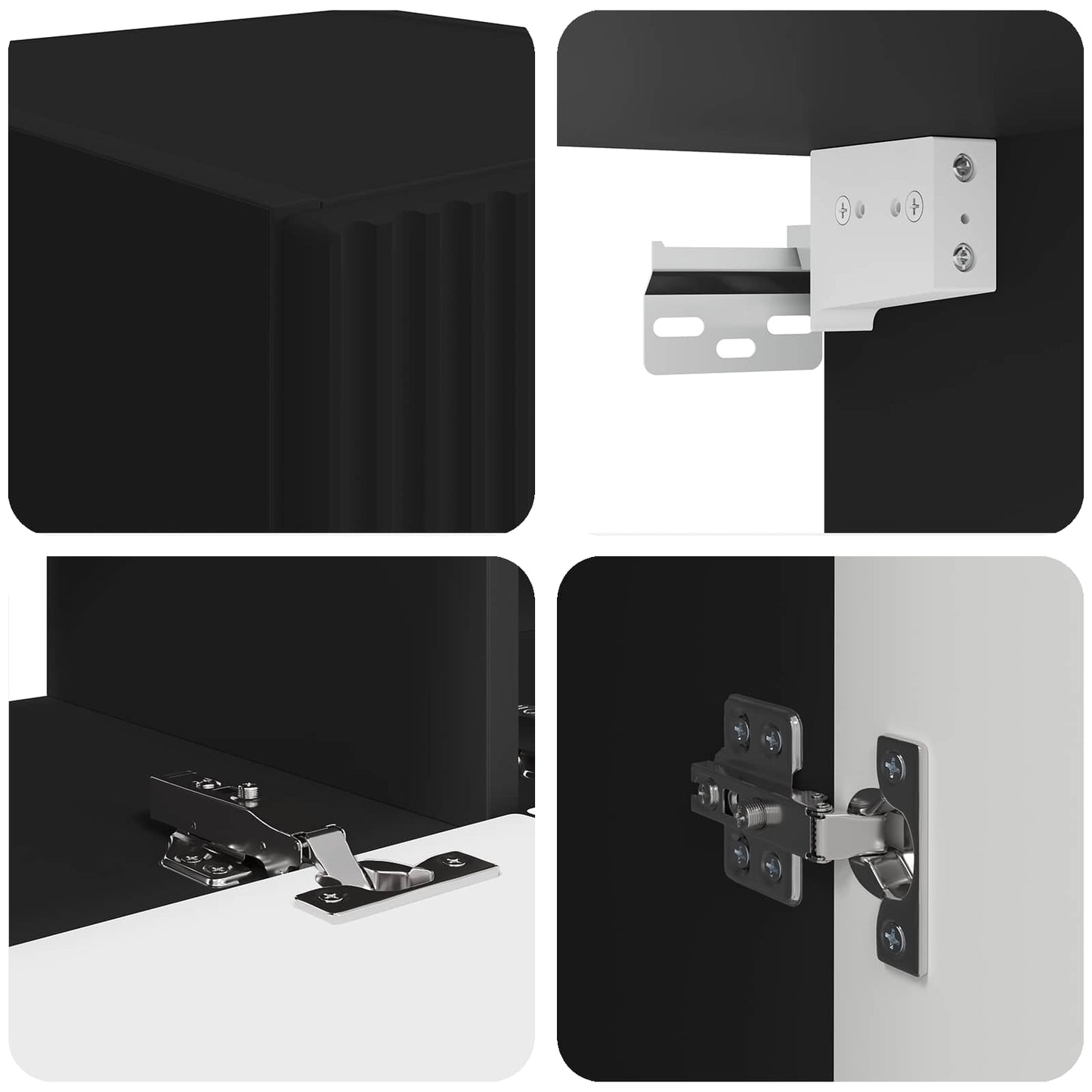 TV-skab 5 stk. Sort