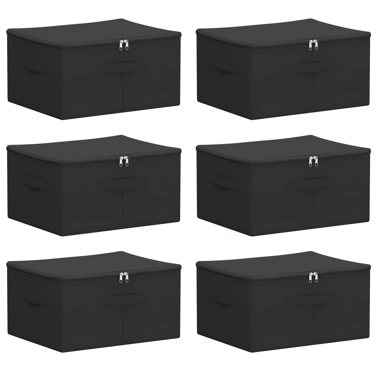 Opbevaringskasse 6 stk. Ikke-vævet stof 43 x 34 x 23 cm 33,6 L