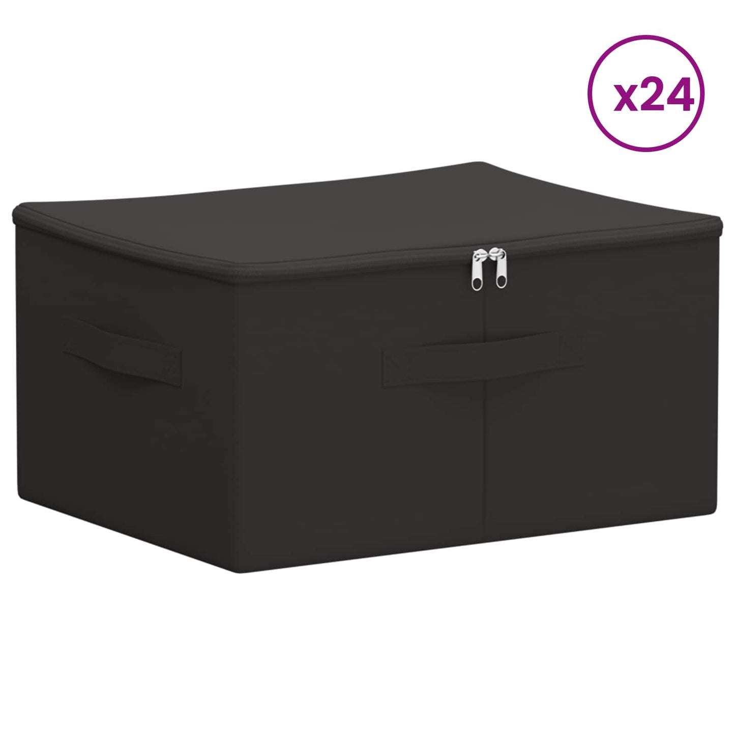 Opbevaringskasse 24 stk. Ikke-vævet stof 43 x 34 x 23 cm 33,6 L