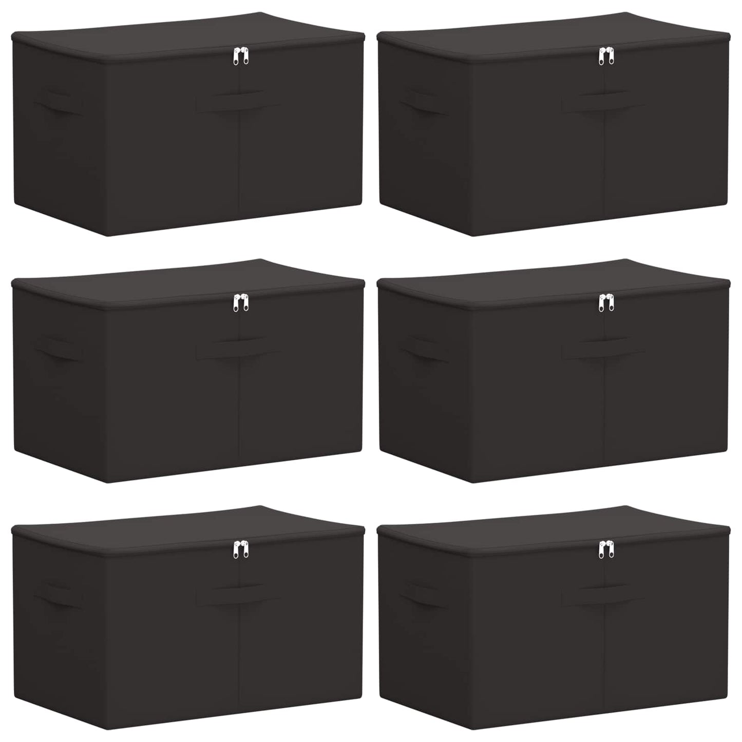 Opbevaringskasse 6 stk. Ikke-vævet stof 55 x 35 x 32 cm 61,6 L