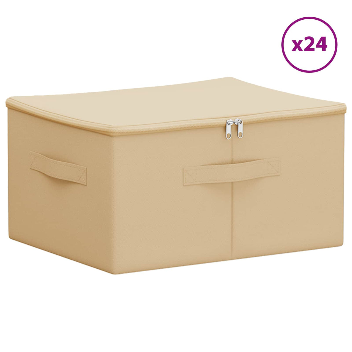 Opbevaringskasse 24 stk. Ikke-vævet stof 50 x 30 x 25 cm 37,5 L
