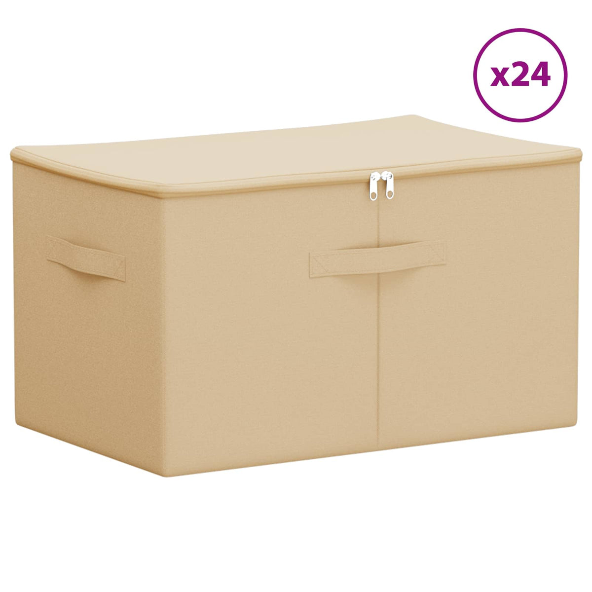 Opbevaringskasse 24 stk. Ikke-vævet stof 55 x 35 x 32 cm 61,6 L