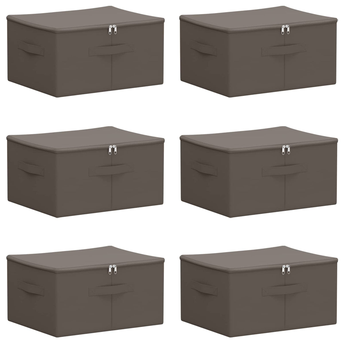 Opbevaringskasse 6 stk. Ikke-vævet stof 43 x 34 x 23 cm 33,6 L
