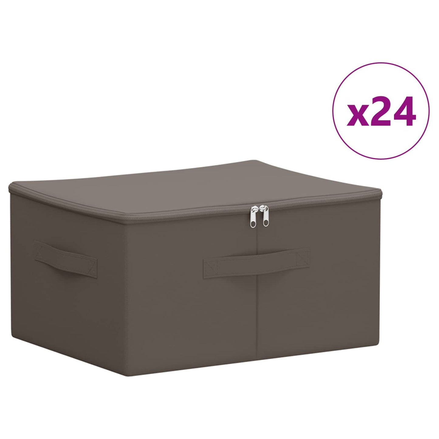 Opbevaringskasse 24 stk. Ikke-vævet stof 43 x 34 x 23 cm 33,6 L