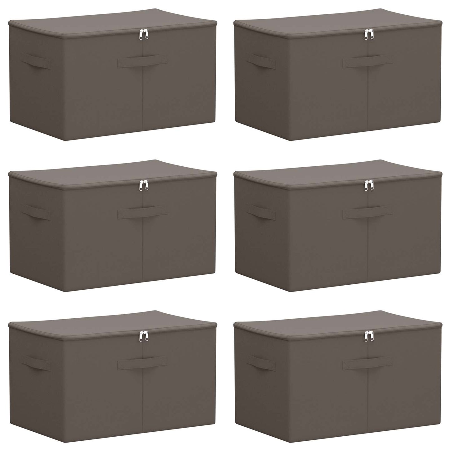 Opbevaringskasse 6 stk. Ikke-vævet stof 55 x 35 x 32 cm 61,6 L
