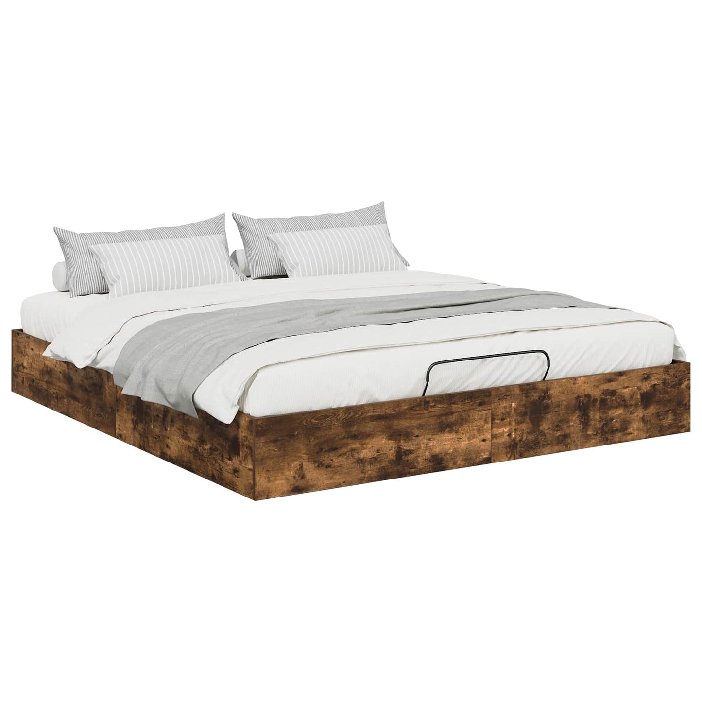 Ottoman Sengestel Røget eg 180 x 200 cm Konstrueret træ