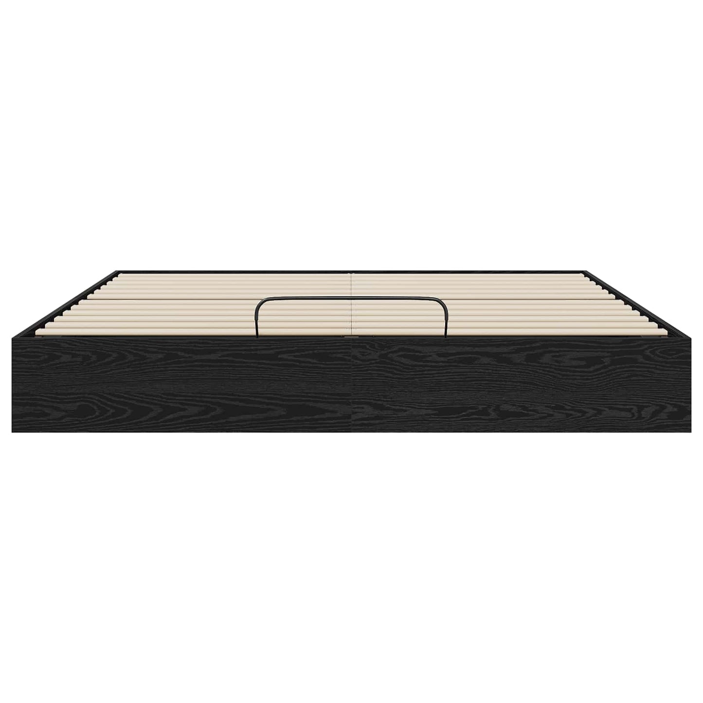 Ottoman Sengestel Sort Eg 160 x 200 cm Konstrueret træ