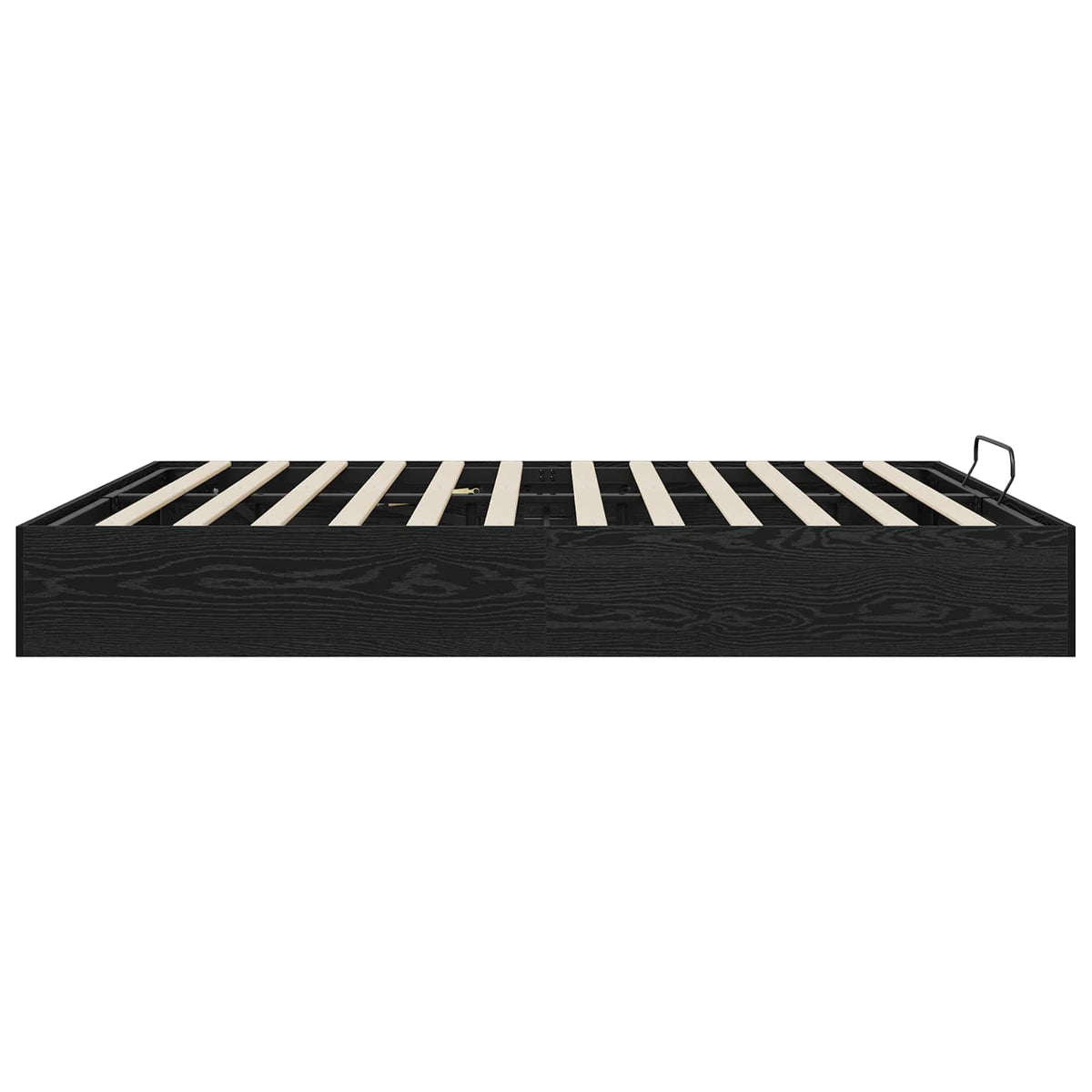 Ottoman Sengestel Sort Eg 160 x 200 cm Konstrueret træ