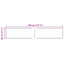 Tæppe Runner MARSA Cremefarvet 80 x 450 cm Polyester og PVC