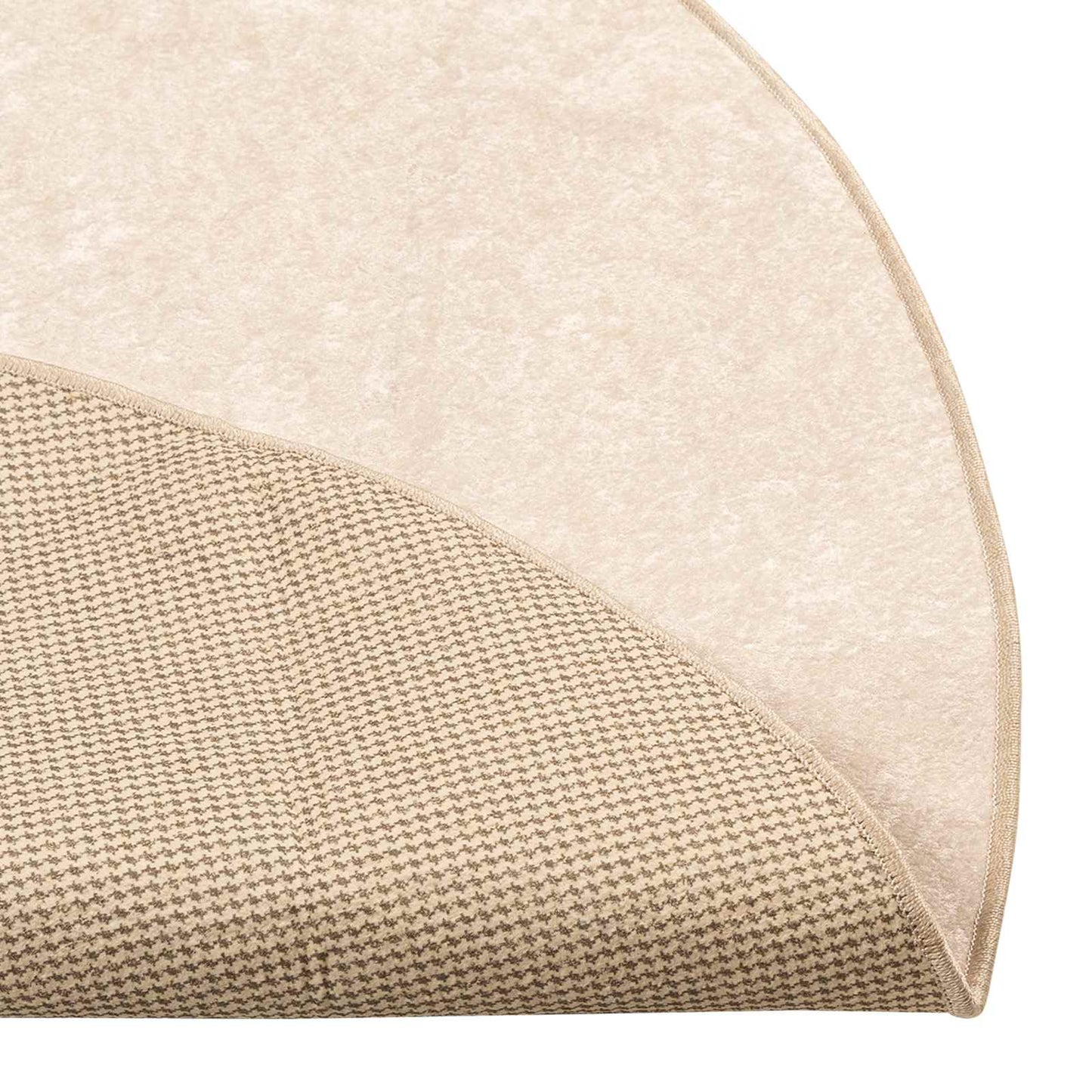 Tæppe Runner MARSA Cremefarvet 120 x 120 cm Polyester og PVC