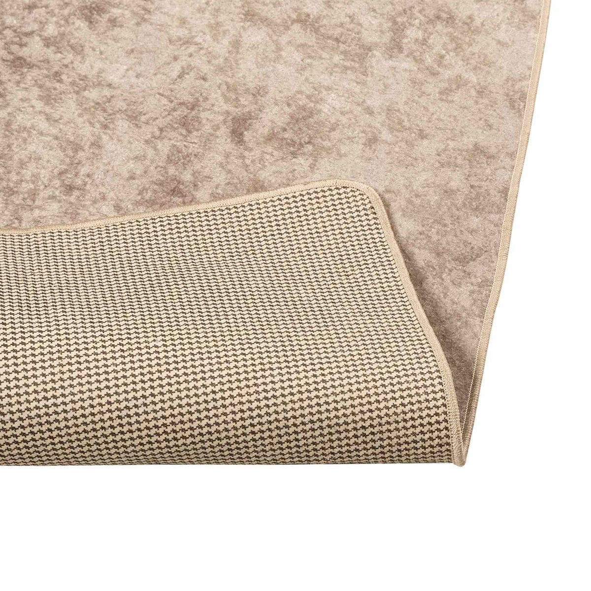 Tæppe Runner MARSA Beige 100 x 400 cm Polyester og PVC