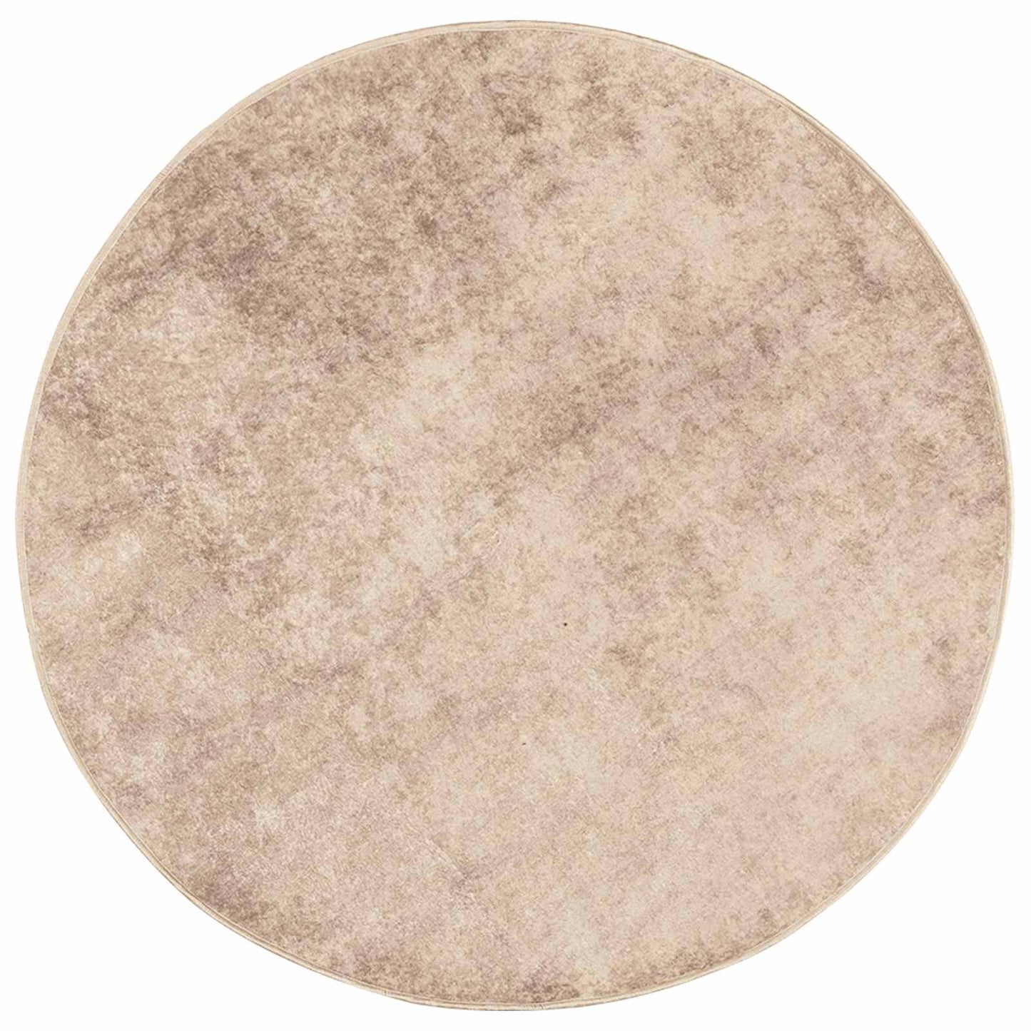 Tæppe Runner MARSA Beige 120 x 120 cm Polyester og PVC