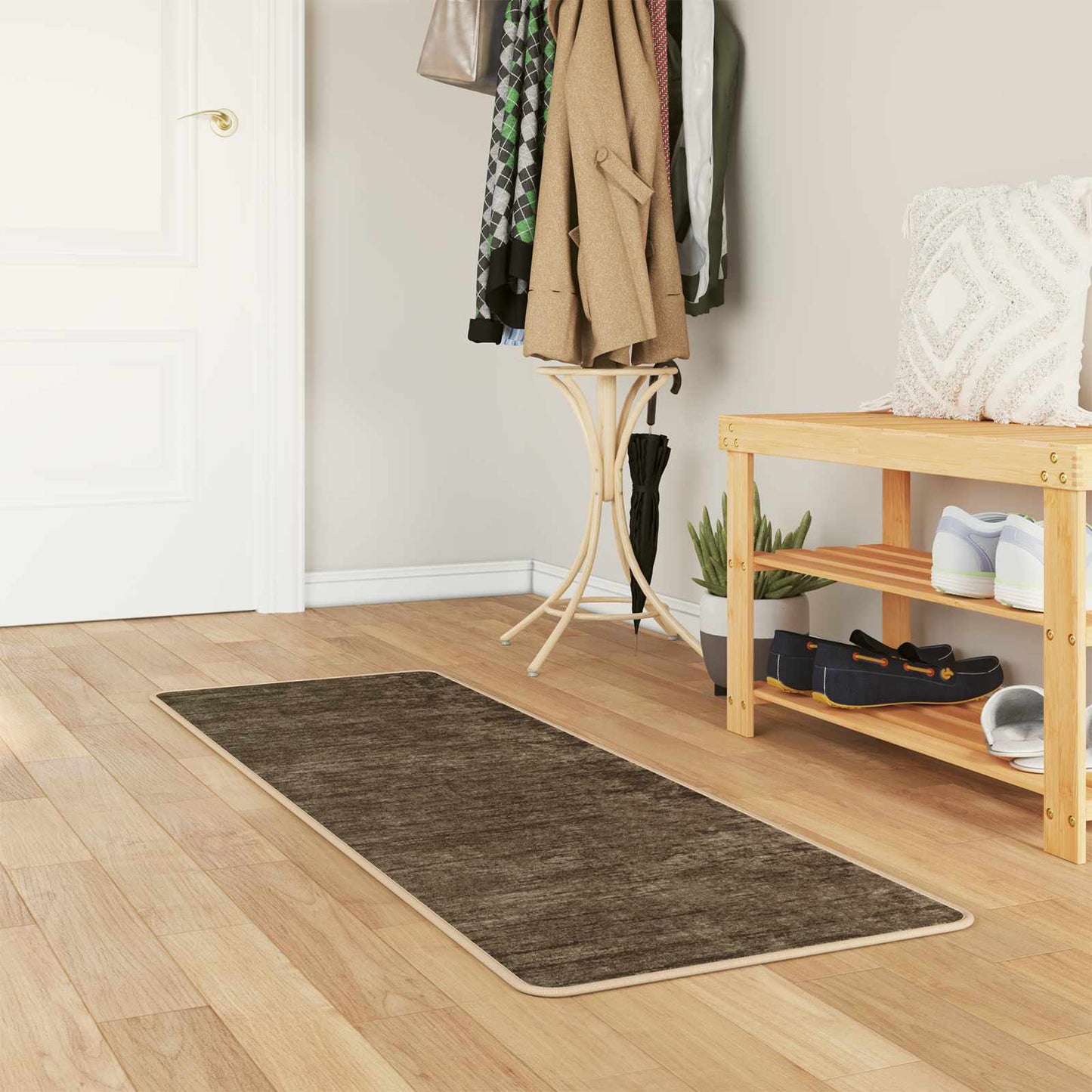 Tæppe Runner MARSA Skovgrøn 50 x 200 cm Polyester og PVC