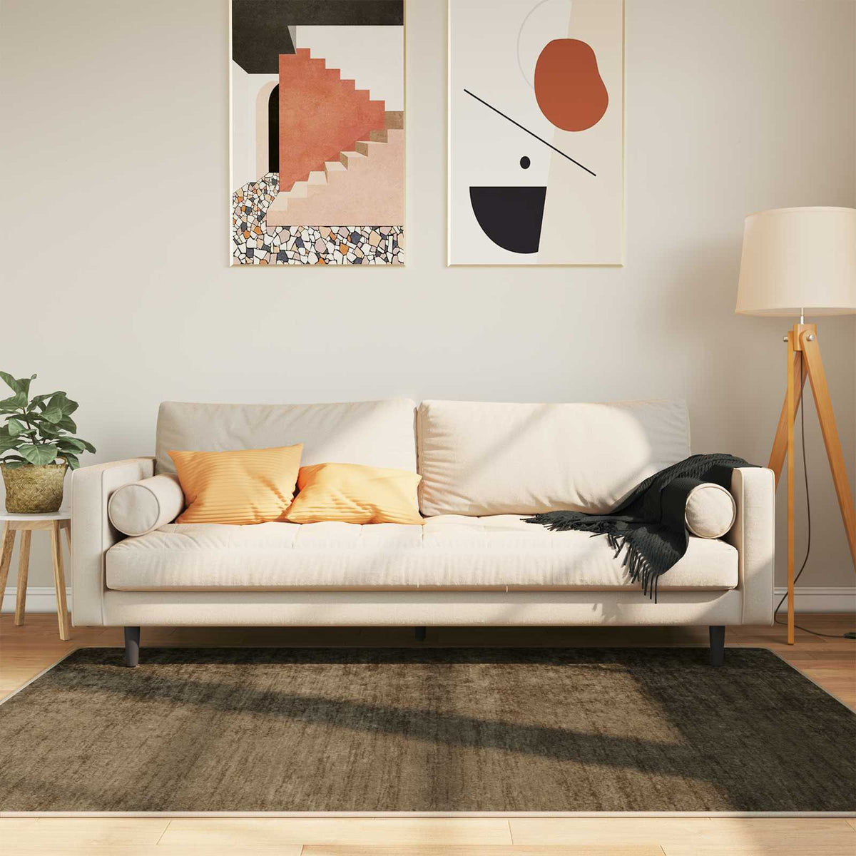 Tæppe Runner MARSA Skovgrøn 120 x 170 cm Polyester og PVC