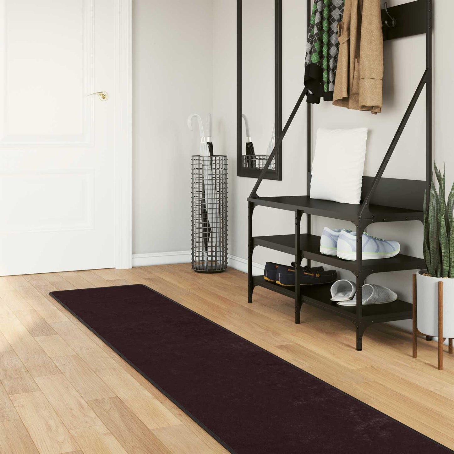 Tæppe Runner MARSA Antracit 50 x 250 cm Polyester og PVC