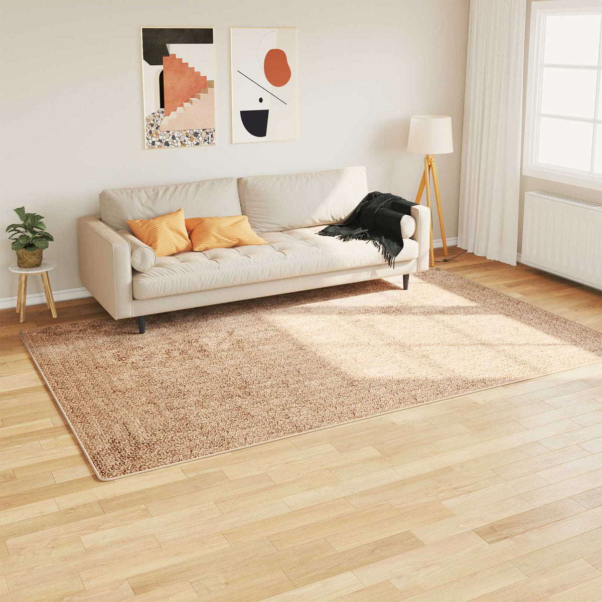 Tæppe Runner MARSA Gul 150 x 230 cm Polyester og PVC