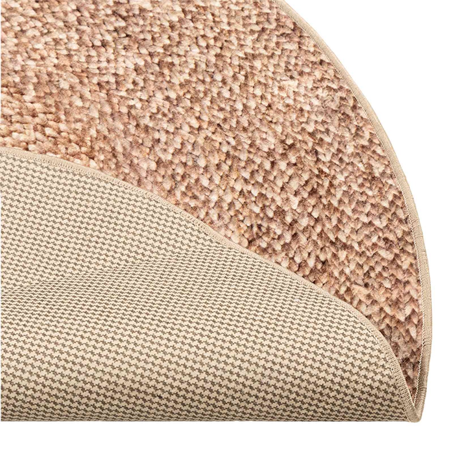 Tæppe Runner MARSA Gul 120 x 120 cm Polyester og PVC