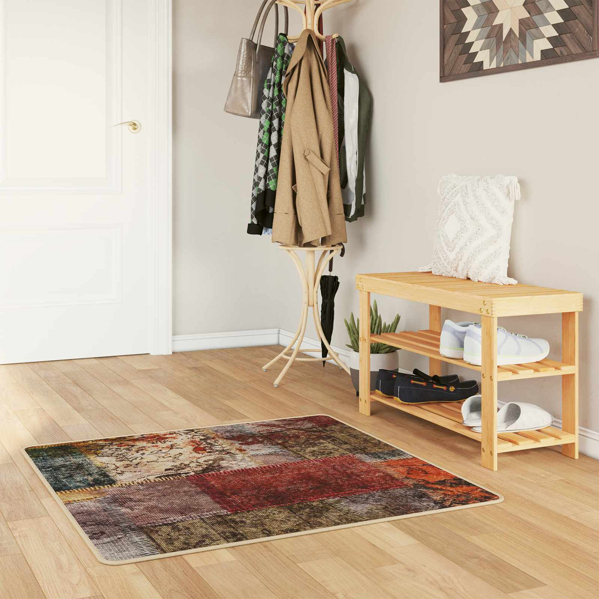 Tæppe Runner MARSA Flerfarvet 100 x 100 cm Polyester og PVC