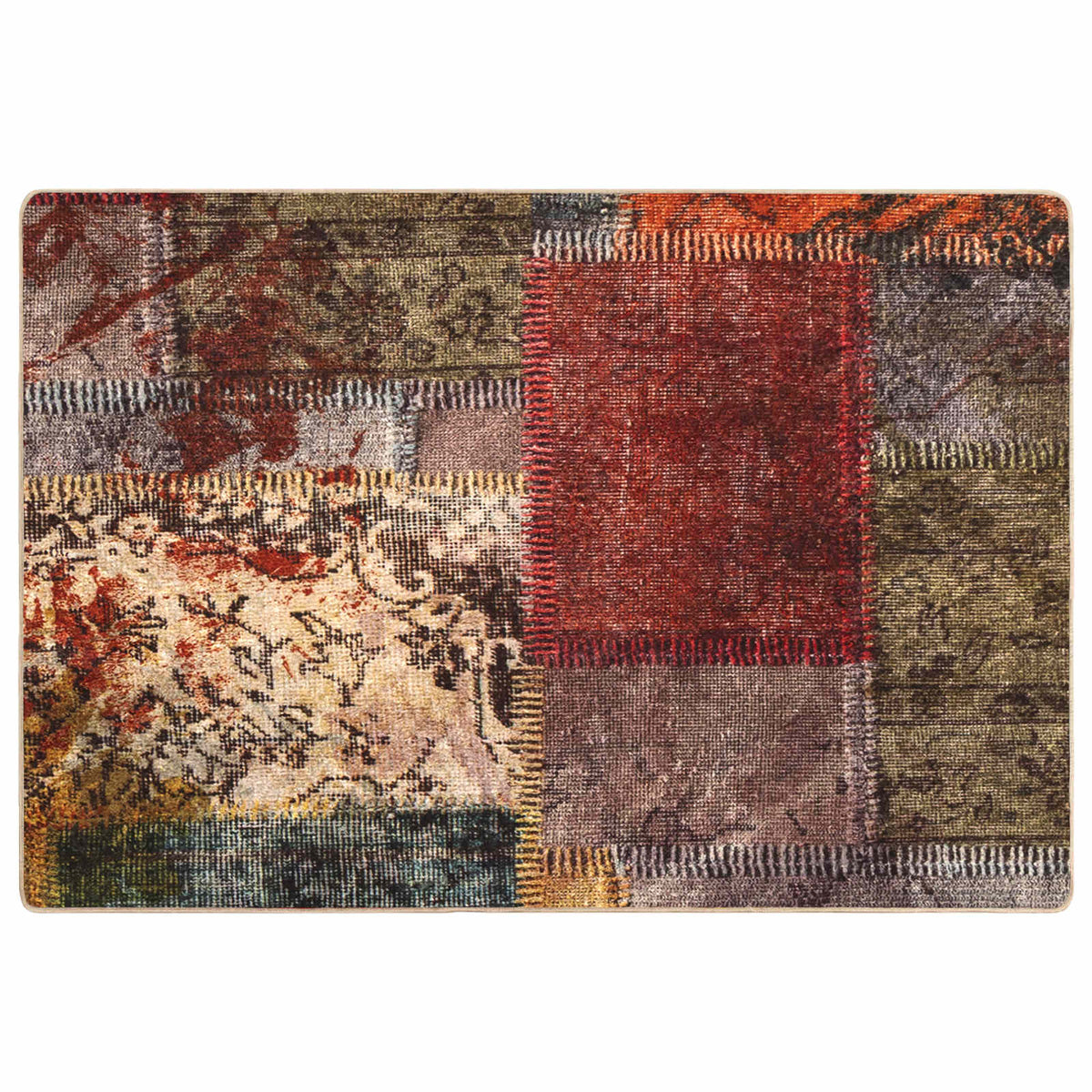 Tæppe Runner MARSA Flerfarvet 100 x 150 cm Polyester og PVC