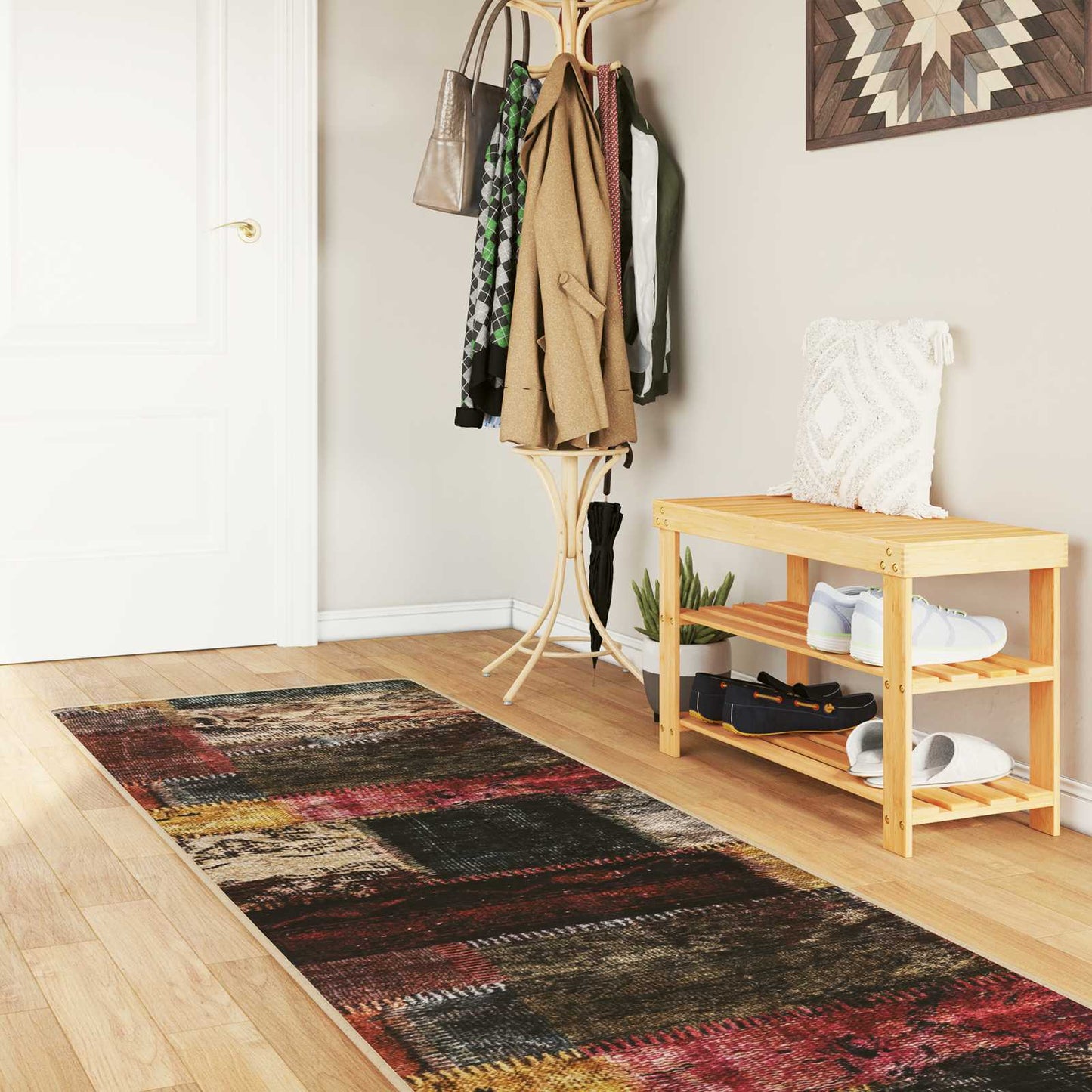 Tæppe Runner MARSA Flerfarvet 100 x 350 cm Polyester og PVC