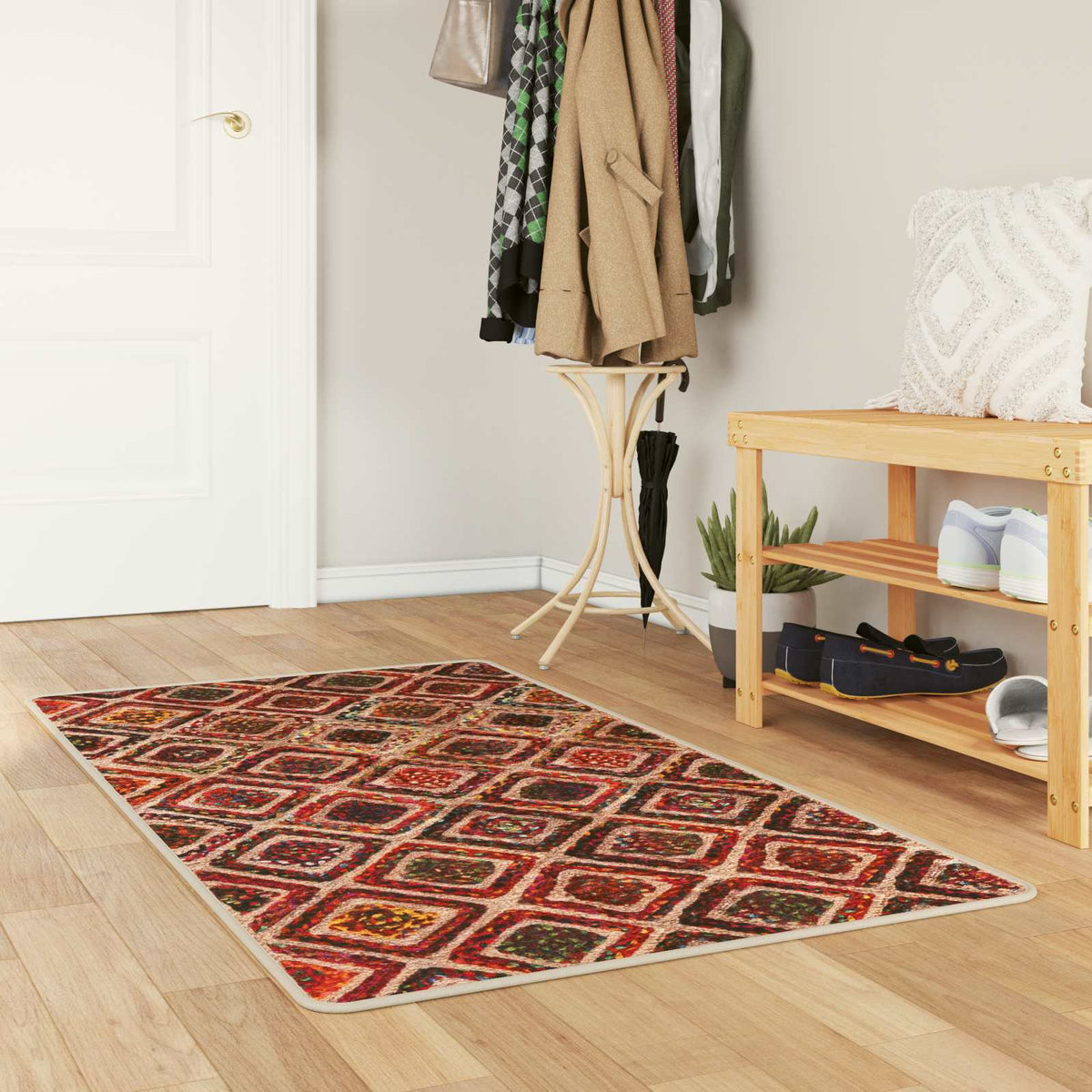 Tæppe Runner MARSA Flerfarvet 100 x 200 cm Polyester og PVC