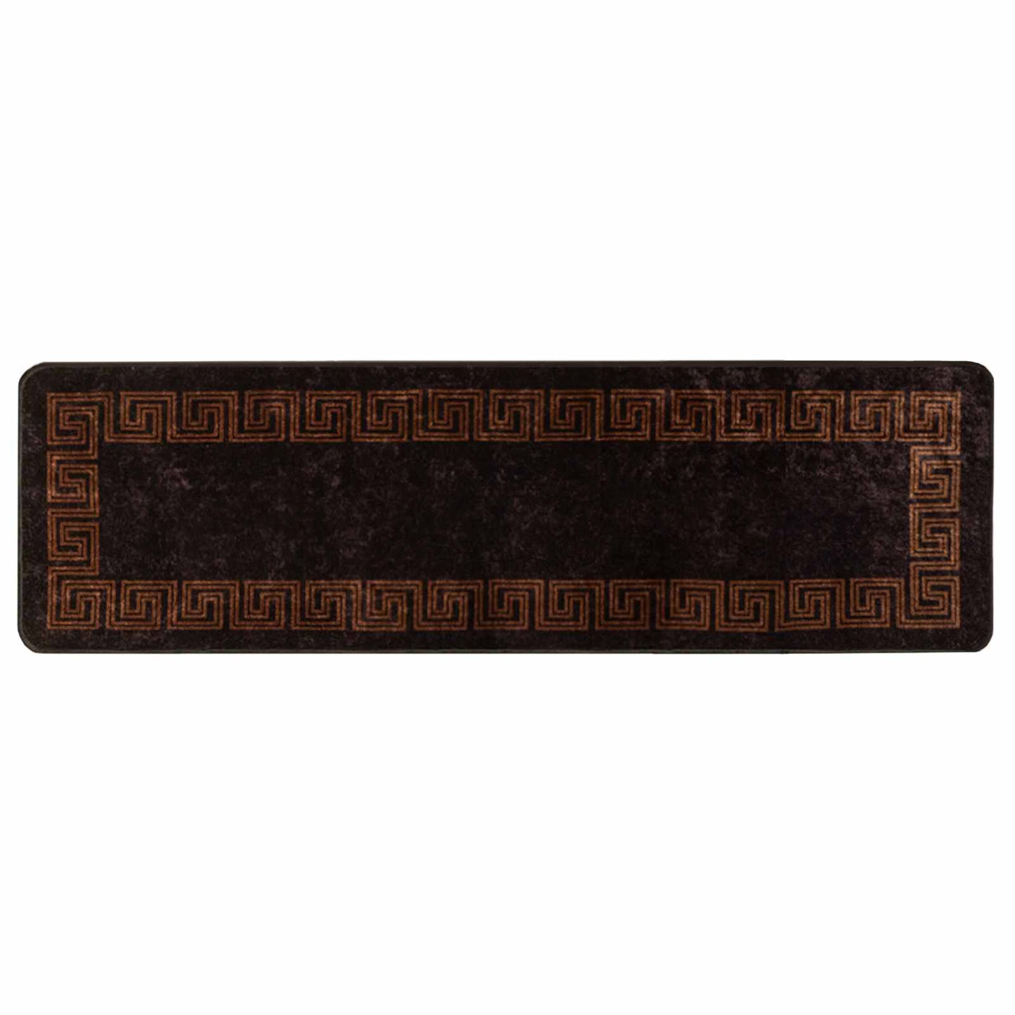 Tæppe Runner MARSA Sort 50 x 150 cm Polyester og PVC