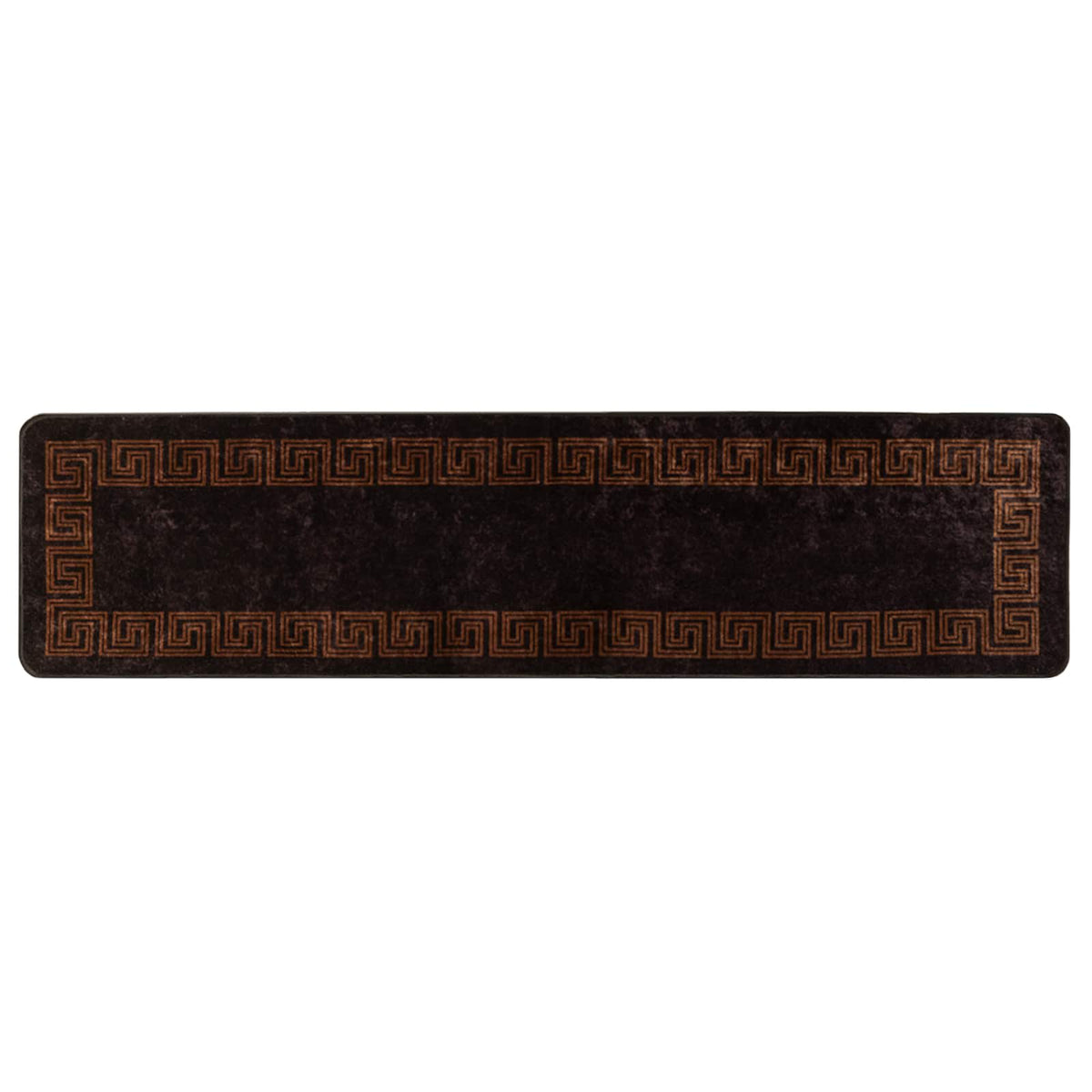 Tæppe Runner MARSA Sort 50 x 200 cm Polyester og PVC