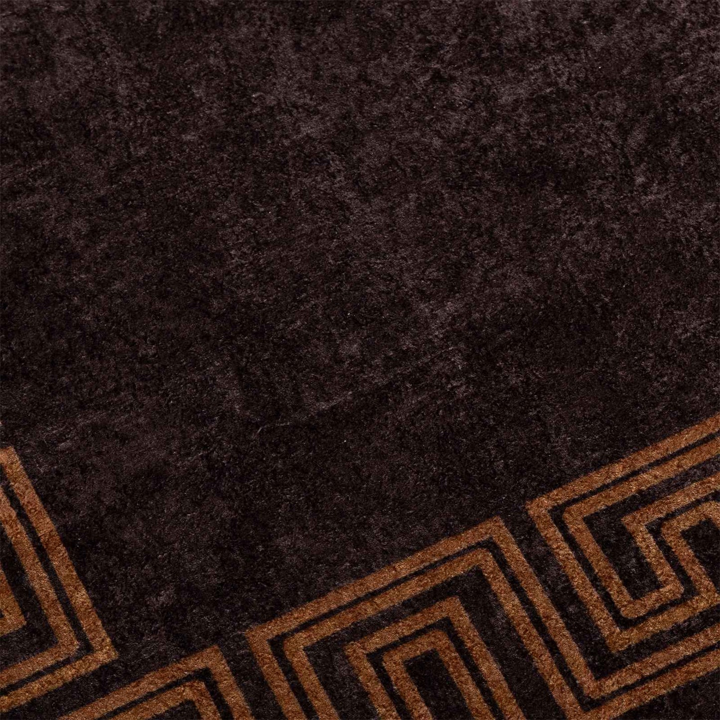 Tæppe Runner MARSA Sort 50 x 300 cm Polyester og PVC