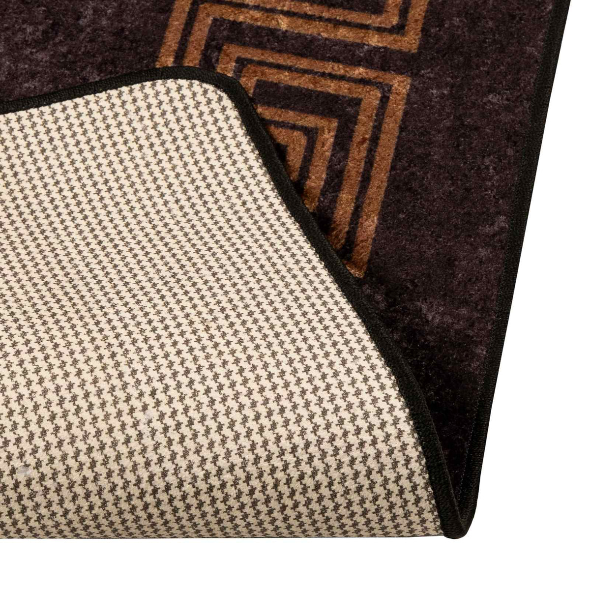 Tæppe Runner MARSA Sort 50 x 450 cm Polyester og PVC