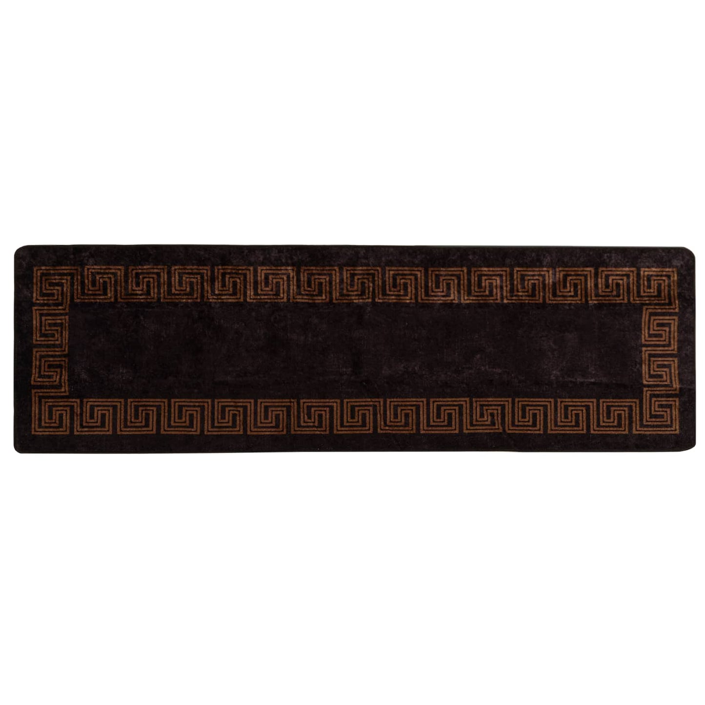 Tæppe Runner MARSA Sort 80 x 250 cm Polyester og PVC