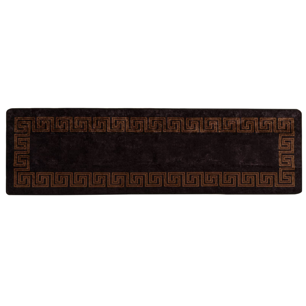 Tæppe Runner MARSA Sort 80 x 350 cm Polyester og PVC